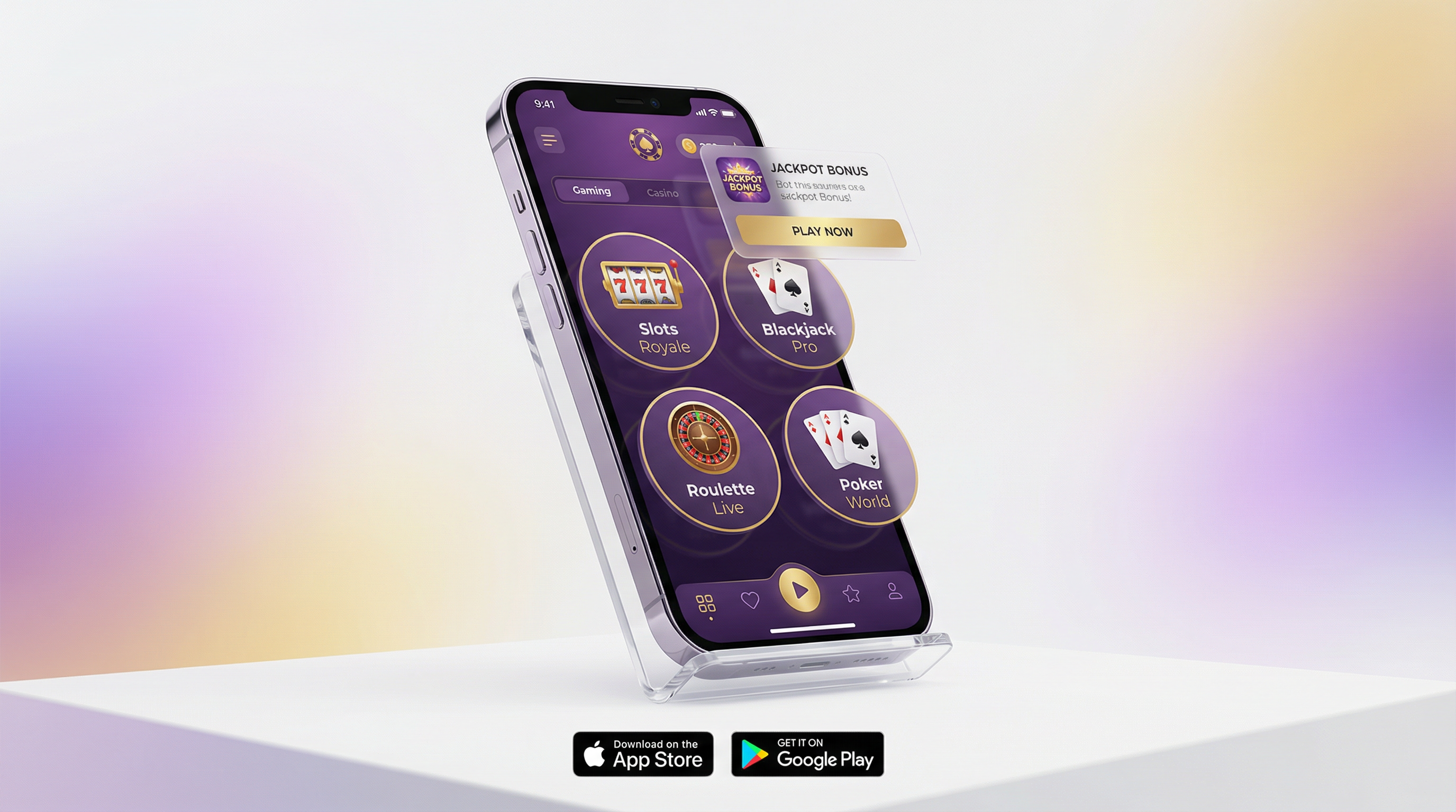 博彩网站APP界面展示